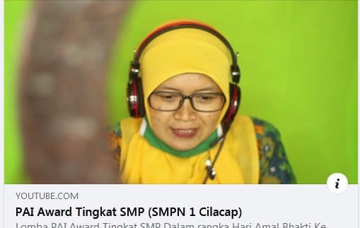 Spensa Juara 1 Pai Award Cilacap 2020 Smp Negeri 1 Cilacap